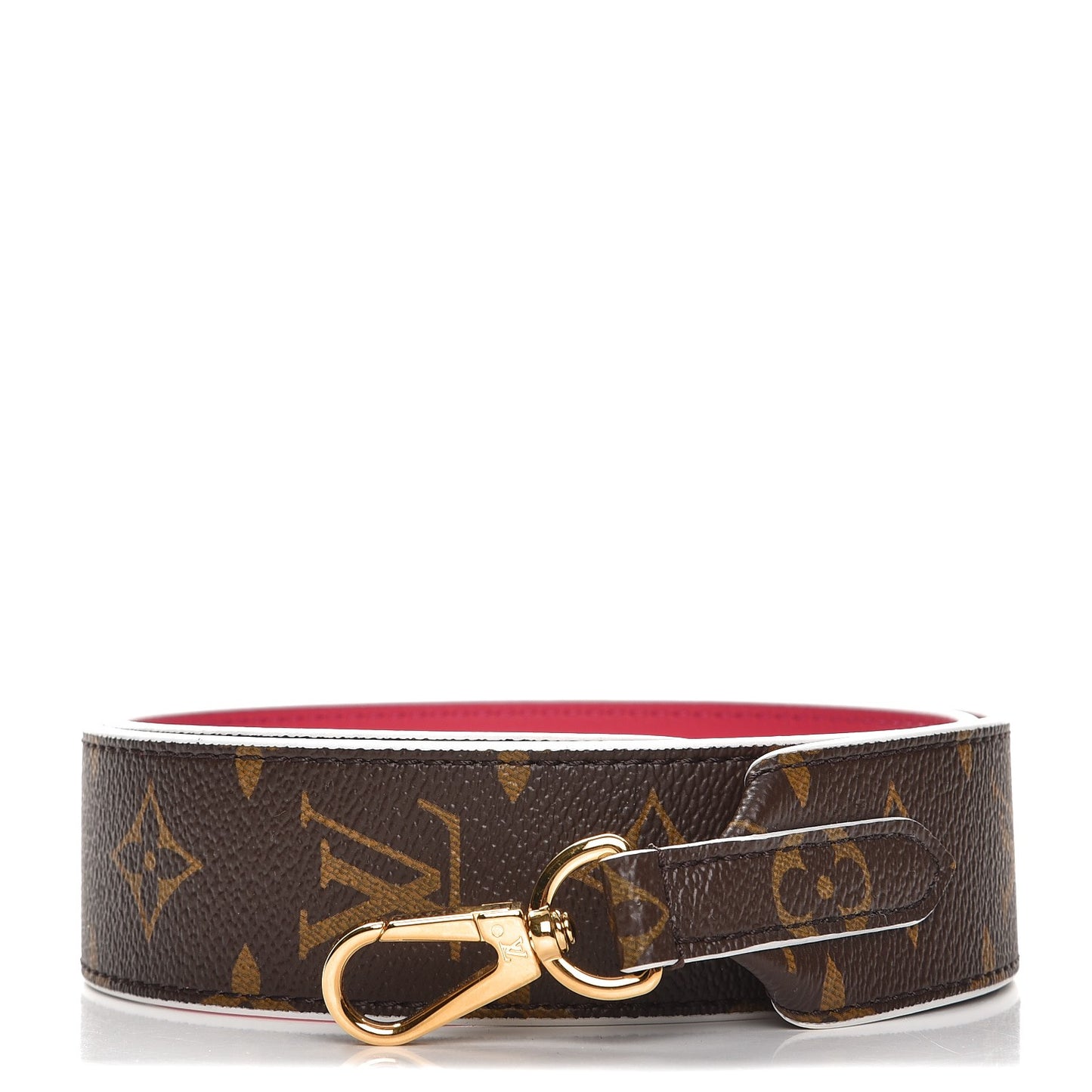 Monogram Bandouliere Shoulder Strap Hot Pink