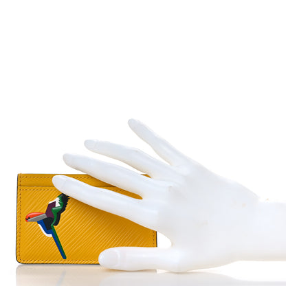 Louis Vuitton Epi Early Bird Card Holder Jonquille 2 of 9
