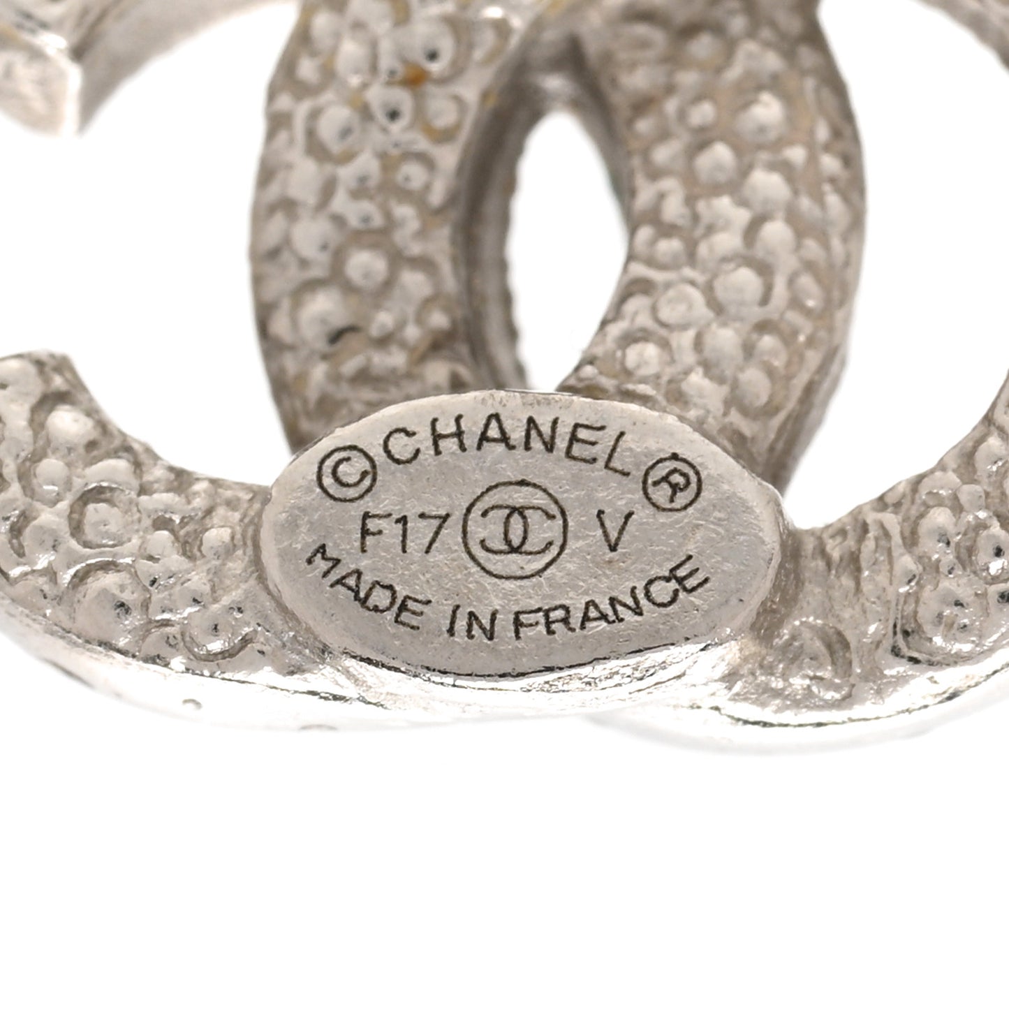 Crystal Mini Timeless CC Earrings Silver