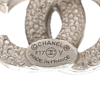 Chanel Crystal Mini Timeless CC Earrings Silver 4 of 5