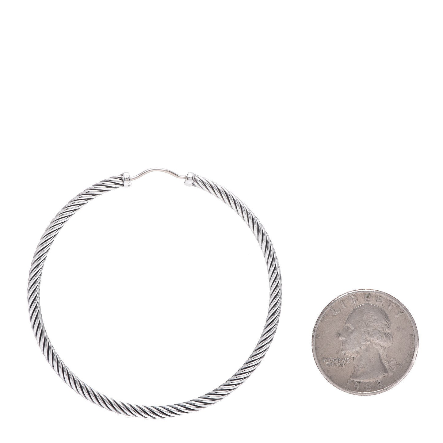 Sterling Silver Cable Classics Extra Large Hoop Earrings