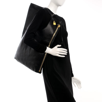 Tom Ford Ramskin Large Alix Padlock Zip Shoulder Bag Black 2 of 7