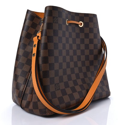 Louis Vuitton Damier Ebene Neonoe MM Safran 3 of 7