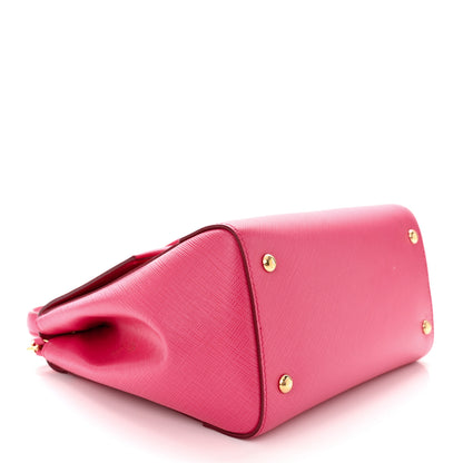 Salvatore Ferragamo Saffiano Carrie Shoulder Bag Pink 4 of 12