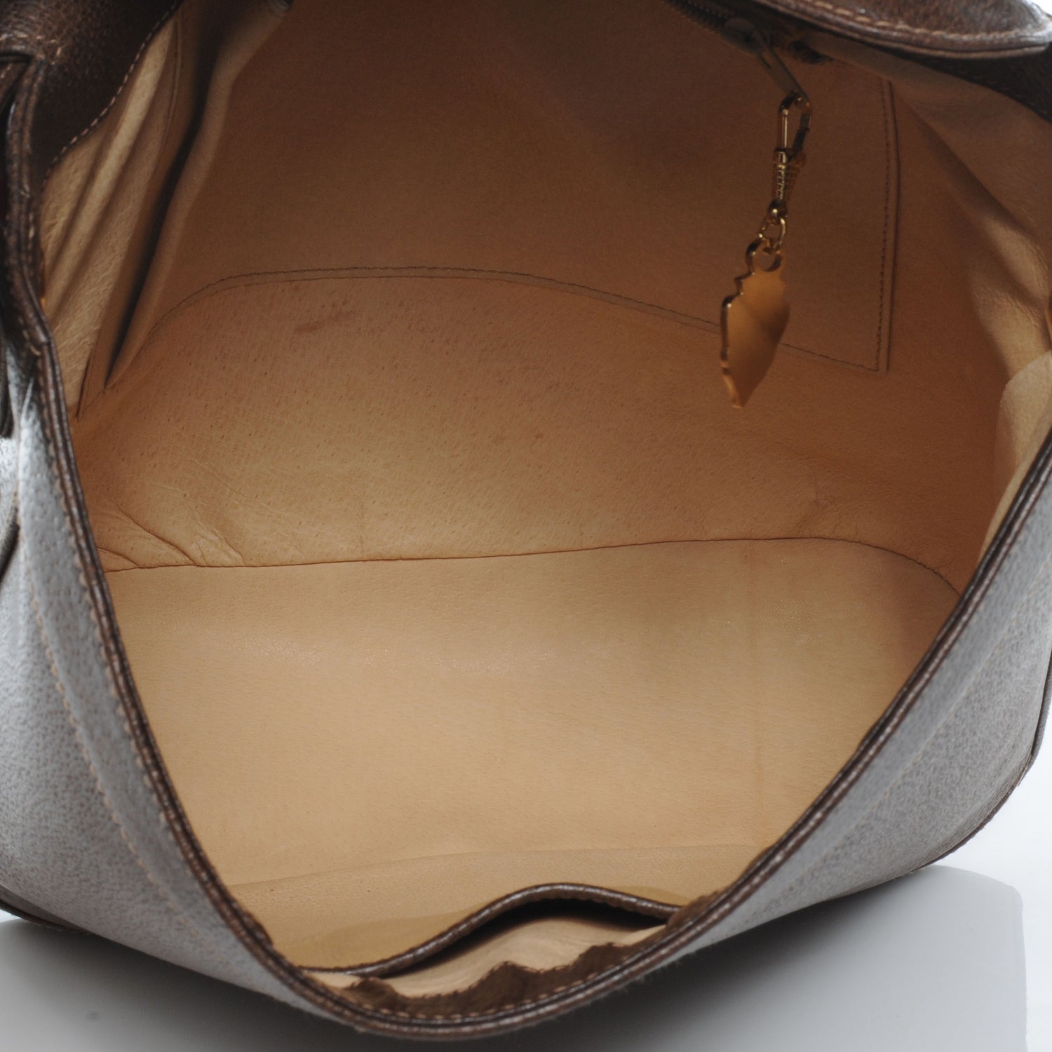 Gucci Leather Web Shoulder Bag Brown 6 of 6