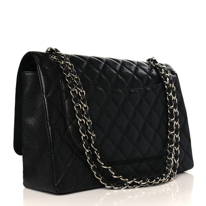 Chanel Caviar Quilted Maxi Double Flap Black 3 of 9