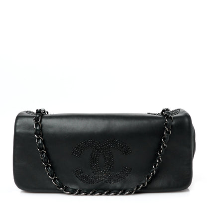 Chanel Lambskin Studded CC East West Flap Black 1 of 10