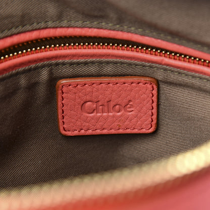 Chloe Calfskin Medium Marcie Satchel Coral Pop 6 of 9