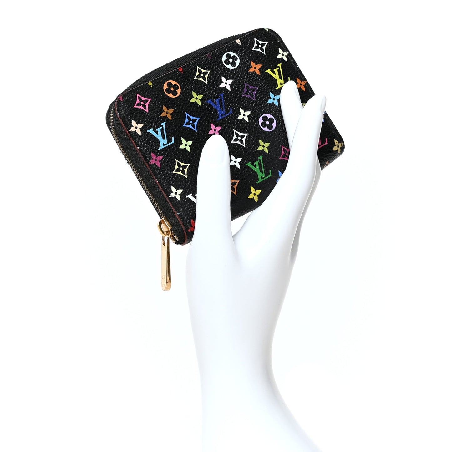 Monogram Multicolor Zippy Coin Purse Black