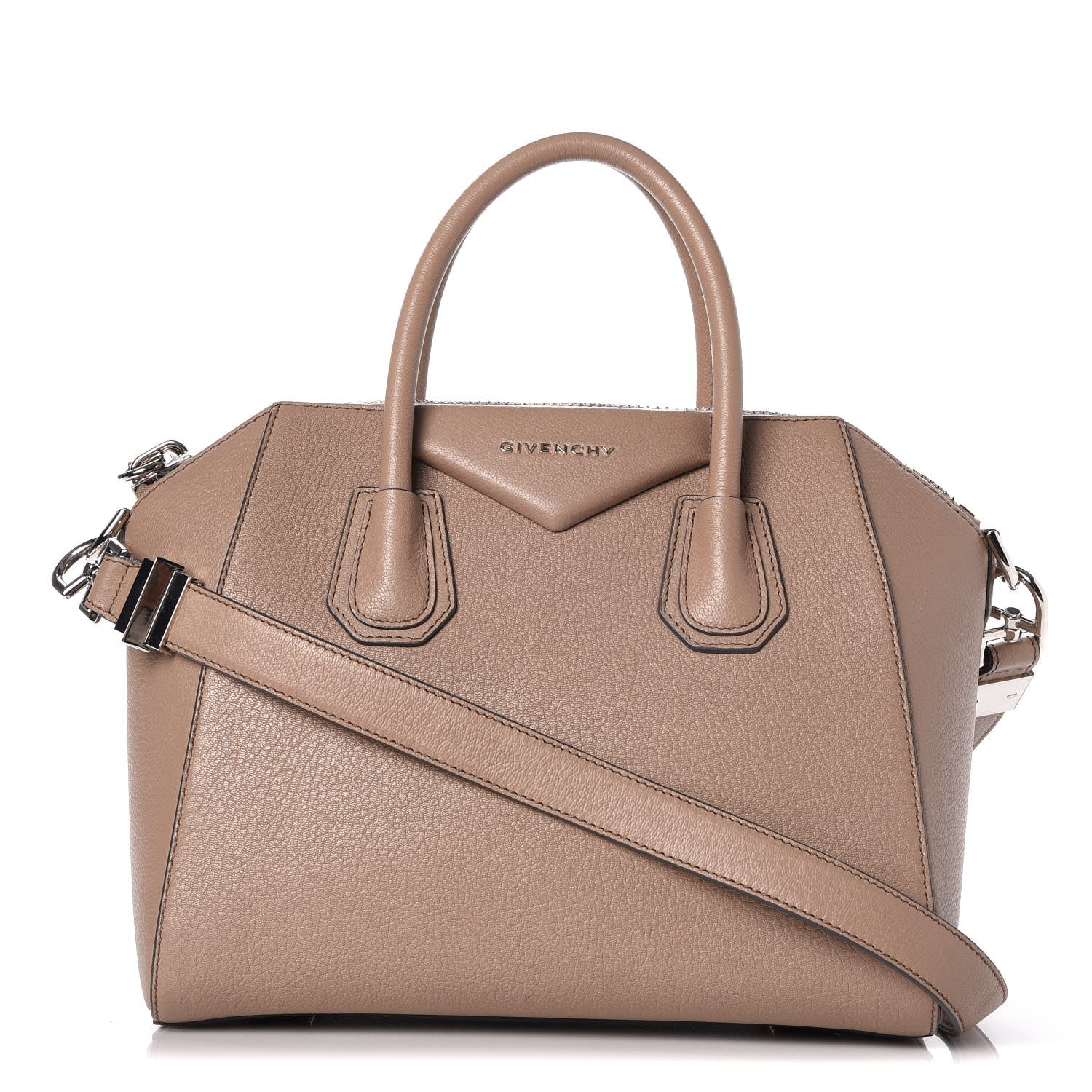 Givenchy Sugar Goatskin Small Antigona Mastic 1 of 9