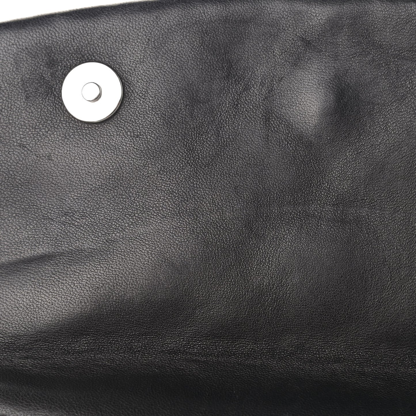 Lambskin Quilted Double Sided Wallet On Chain WOC Black