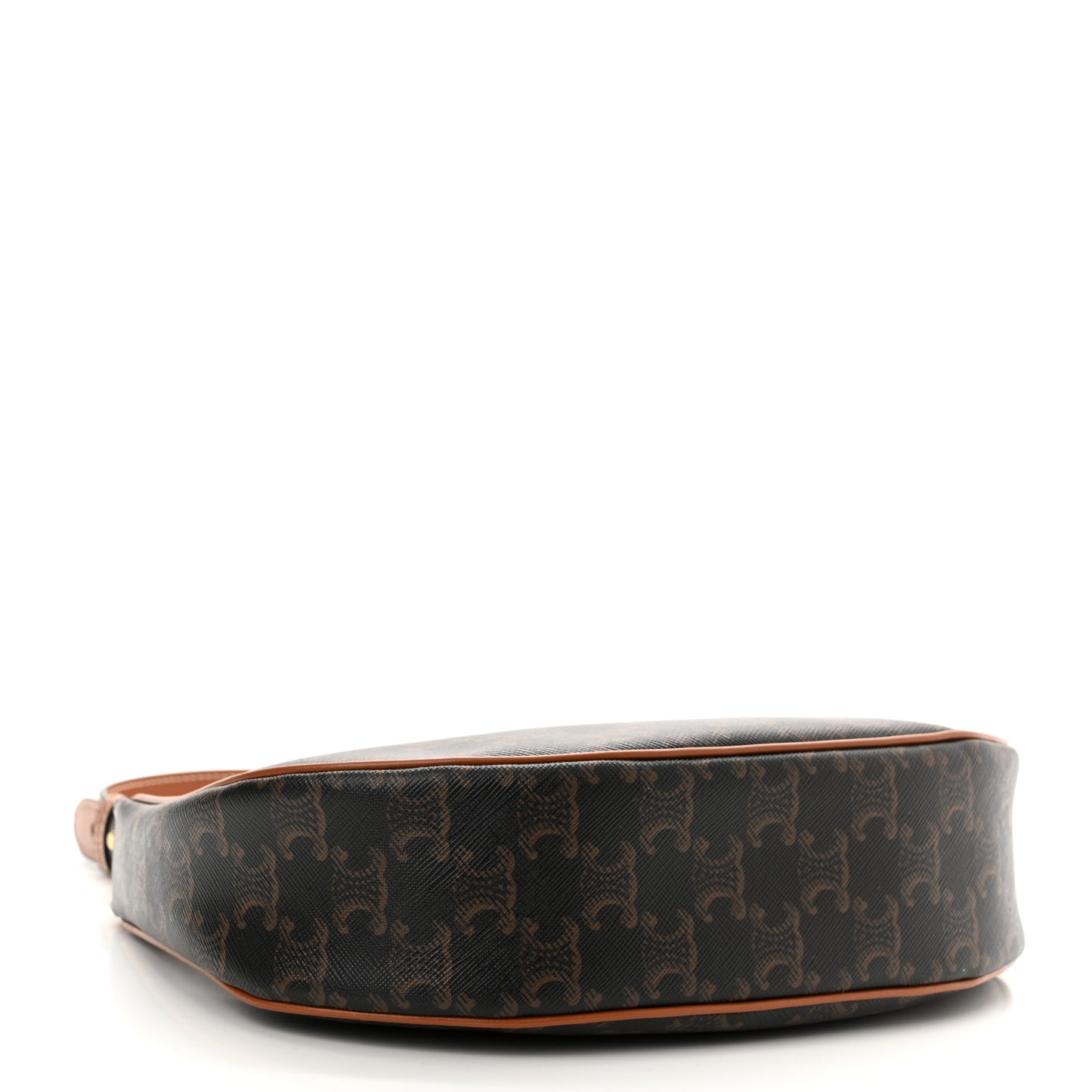 Triomphe Canvas Calfskin Ava Shoulder Bag Tan