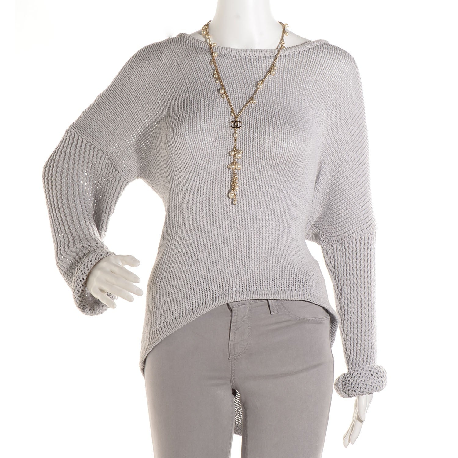Chanel Pearl CC Drop Necklace Gold 2 of 6