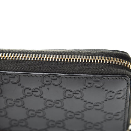 Gucci Guccissima Bow Zip Around Wallet Black 14 of 15