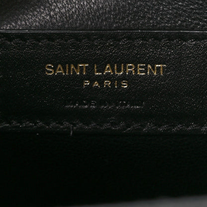 Saint Laurent Grain De Poudre Medium Classic Monogram Kate Satchel Black 7 of 11