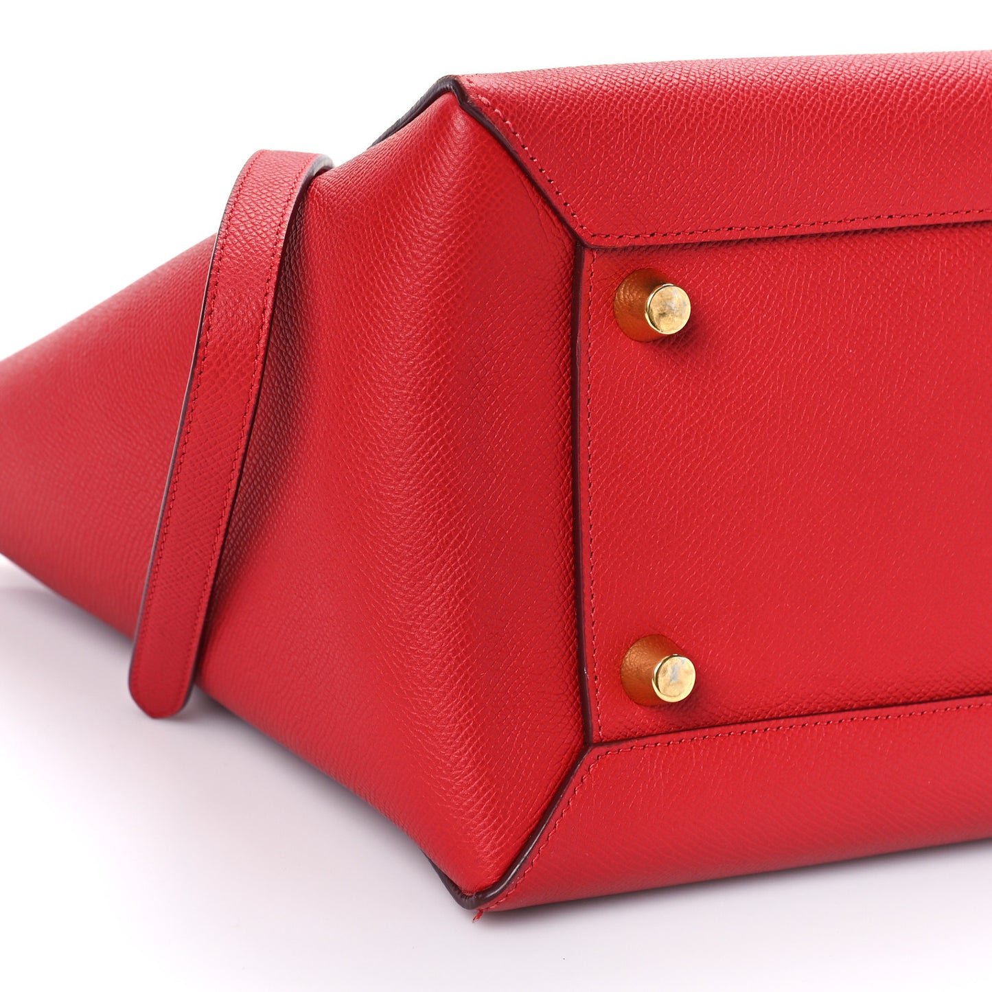 Grained Calfskin Mini Belt Bag Coquelicot