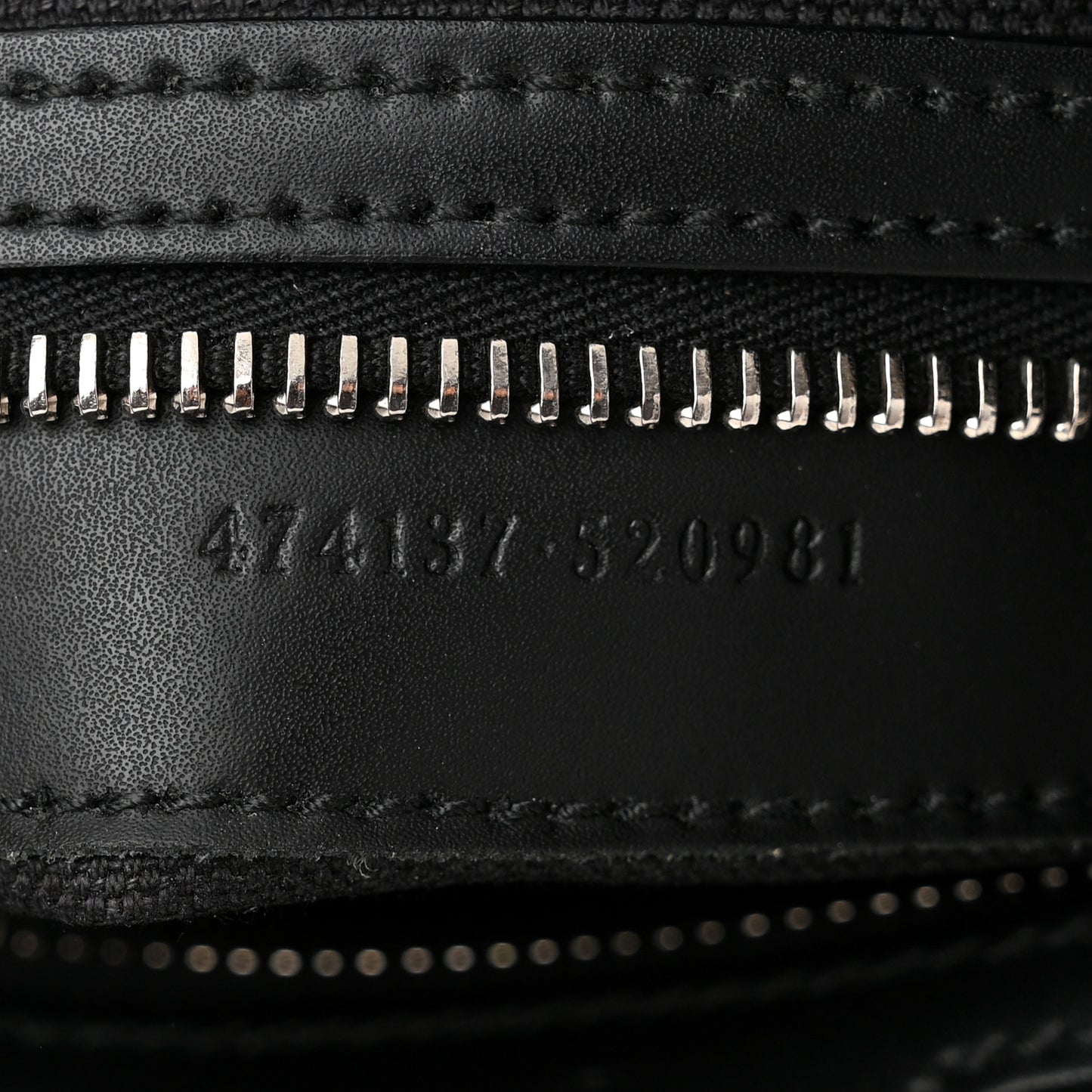 GG Supreme Monogram Appia Calfskin Web Flat Messenger Bag Black Grey