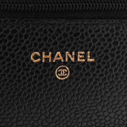 Chanel Caviar Quilted Wallet on Chain WOC Black 6 of 11
