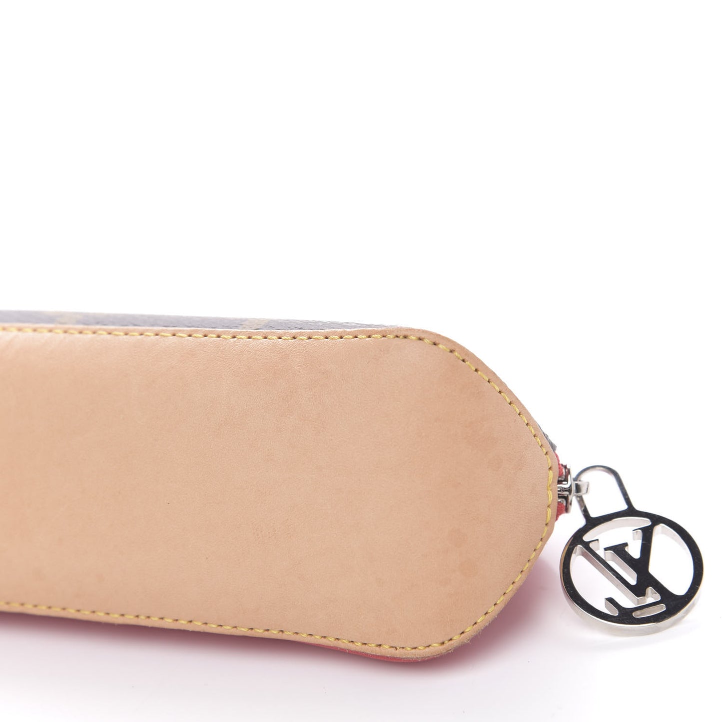 Monogram Elizabeth Pencil Pouch Red