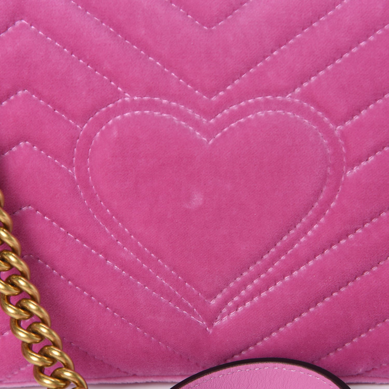 Gucci Velvet Matelasse Marquise Crystals Embroidered Small GG Marmont Shoulder Bag Malva 13 of 13