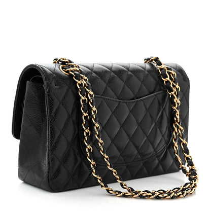 Chanel Caviar Quilted Medium Double Flap Black 3 of 11