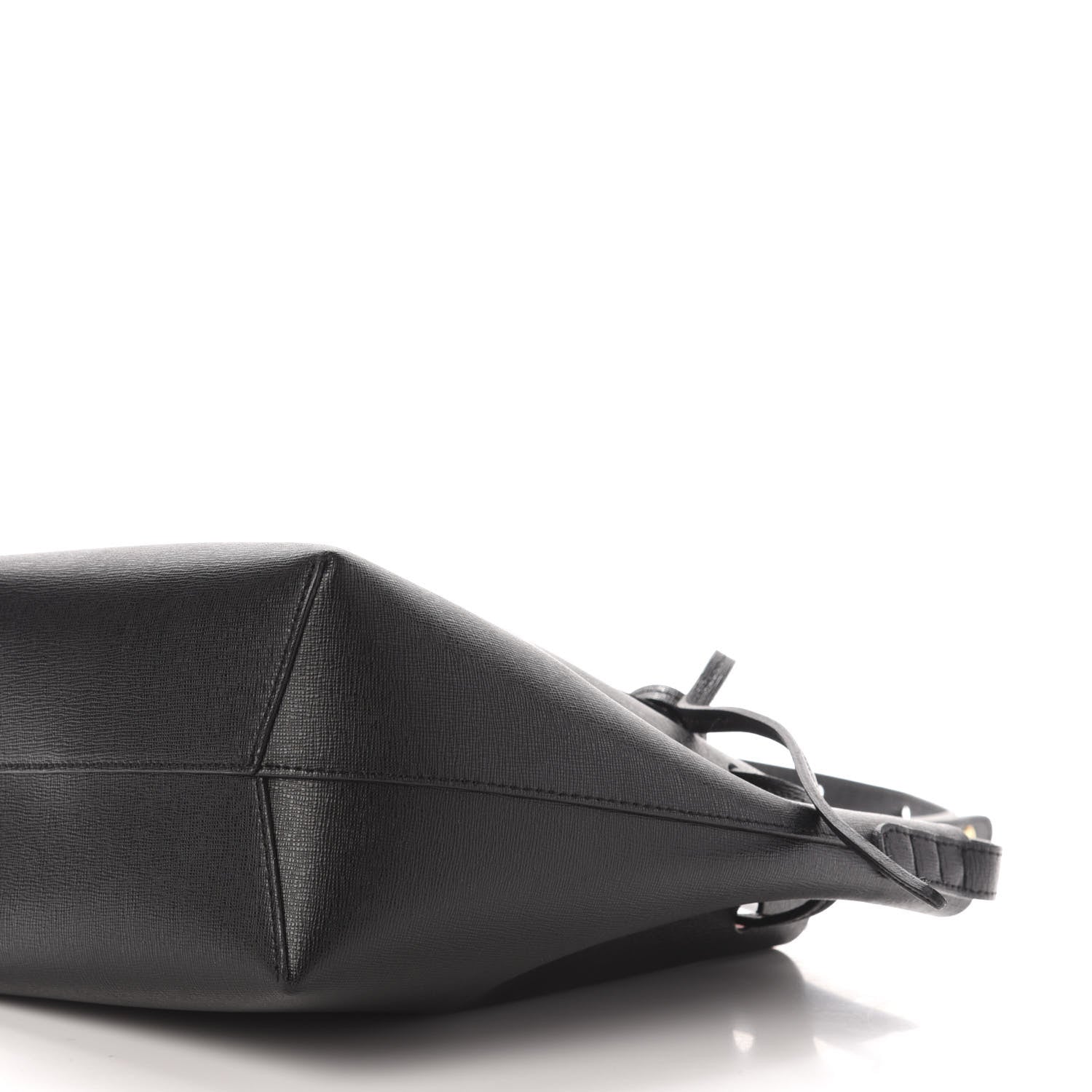 Mansur Gavriel Saffiano Mini Bucket Bag Black Flamma 8 of 9