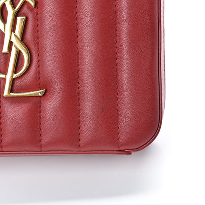 Saint Laurent Lambskin Matelasse Vicky Monogram Belt Bag Eros Red 12 of 12