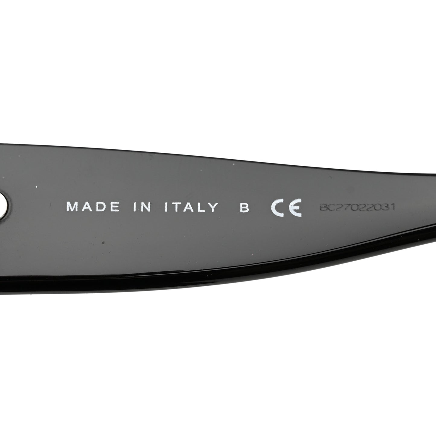Acetate Shield Sunglasses 5449-A Black