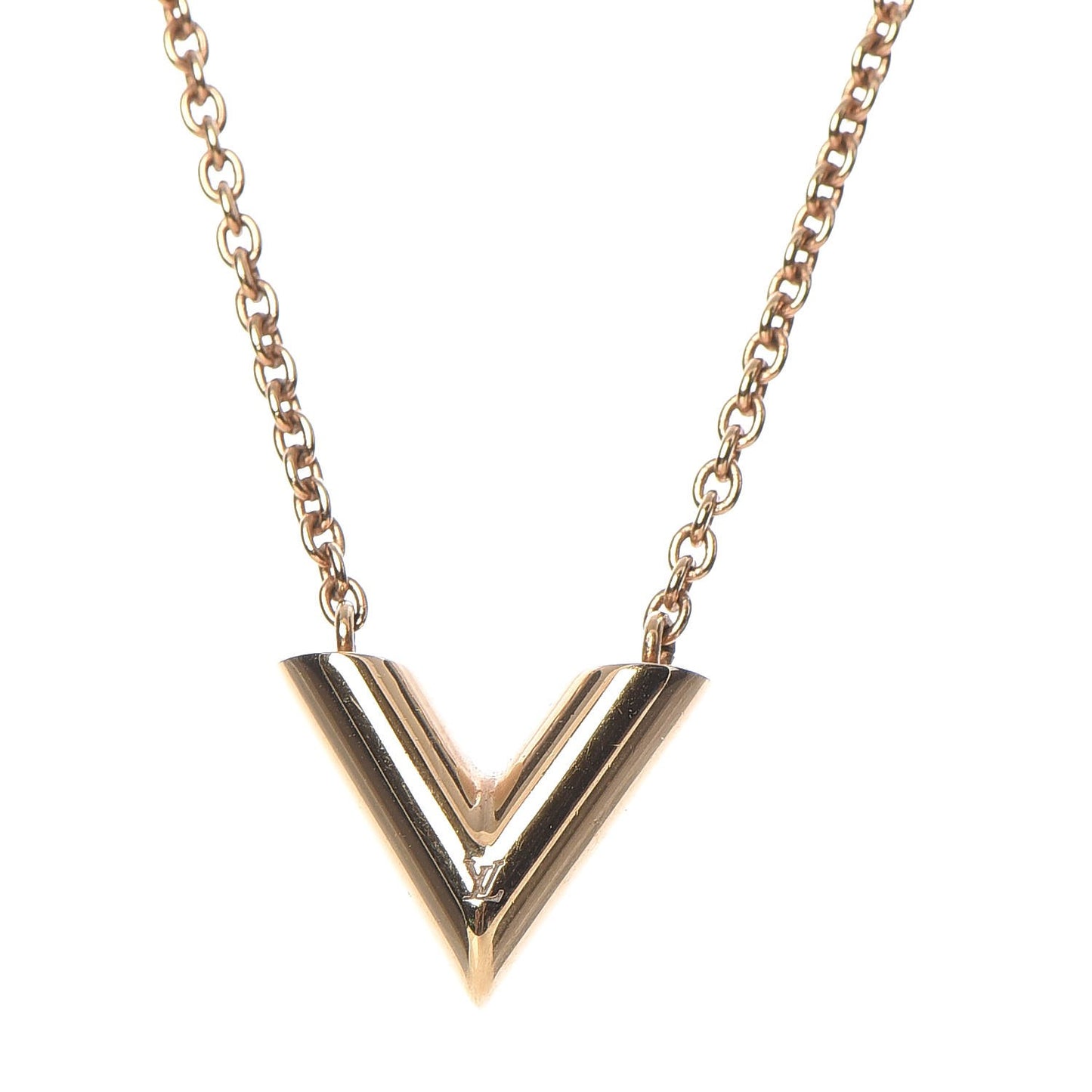 Essential V Necklace Gold