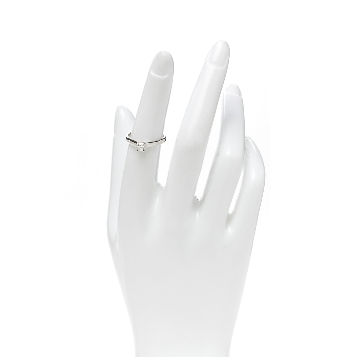 Platinum Diamond .31ct Solitaire Lucida Engagement Ring 52 6