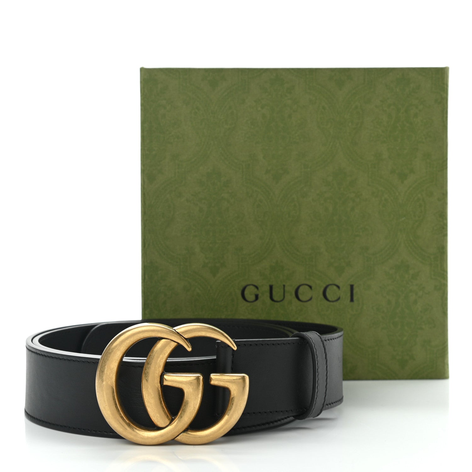 Gucci Calfskin Double G 40mm Belt 110 44 Black 4 of 4
