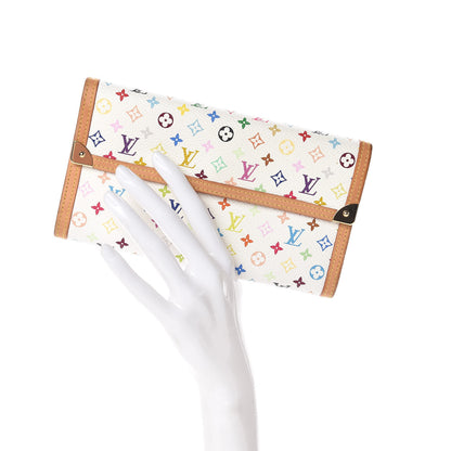 Louis Vuitton Monogram Multicolor Porte Tresor International Wallet White 2 of 10