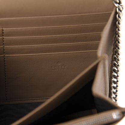 Gucci GG Supreme Monogram Mini Dionysus Chain Wallet Beige Taupe 9 of 10