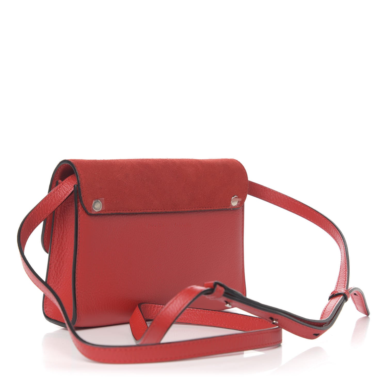 Proenza Schouler Calfskin Suede Tiny PS11 Classic Shoulder Bag Cardinal Red 3 of 10