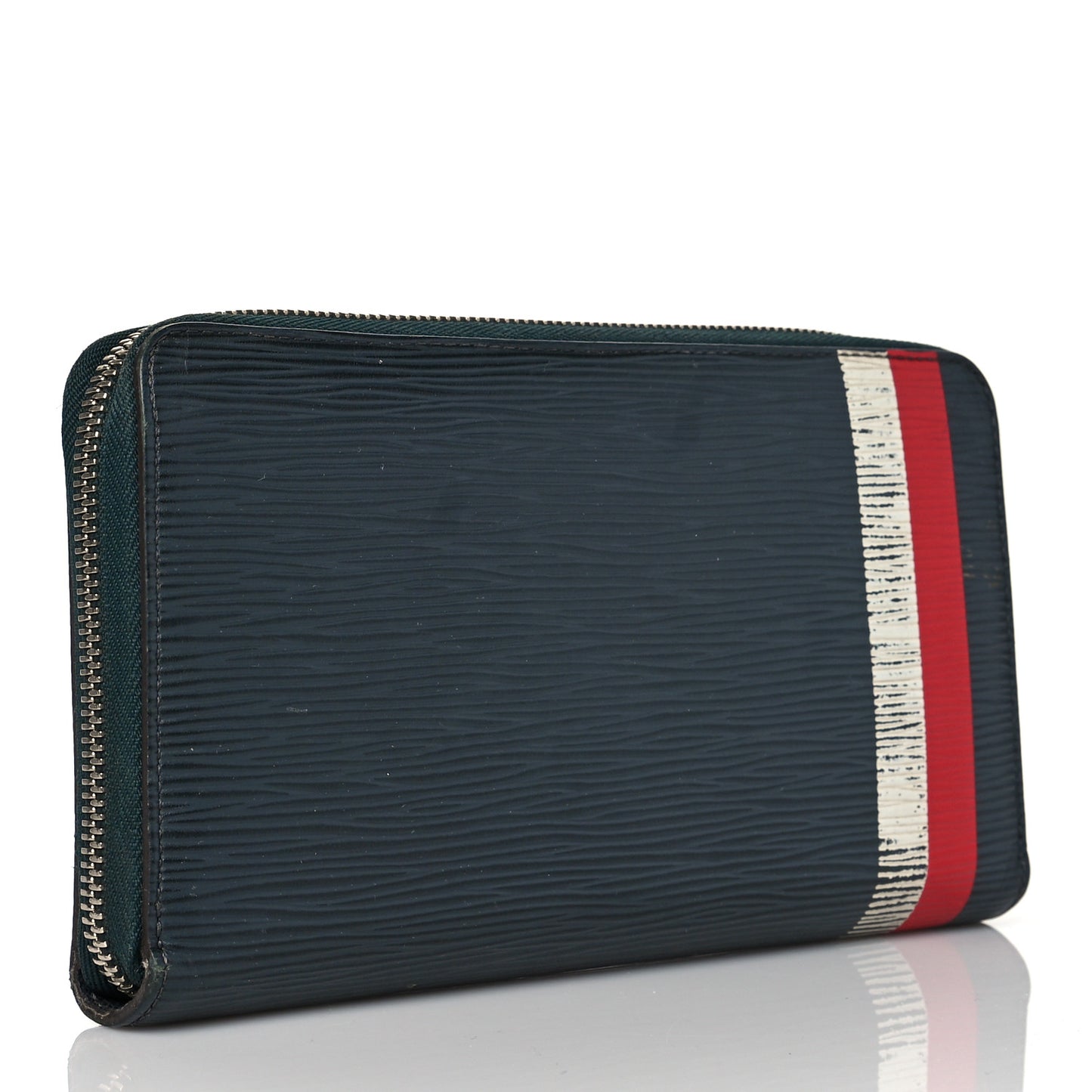 Epi Zippy Organizer Wallet Navy Stripes