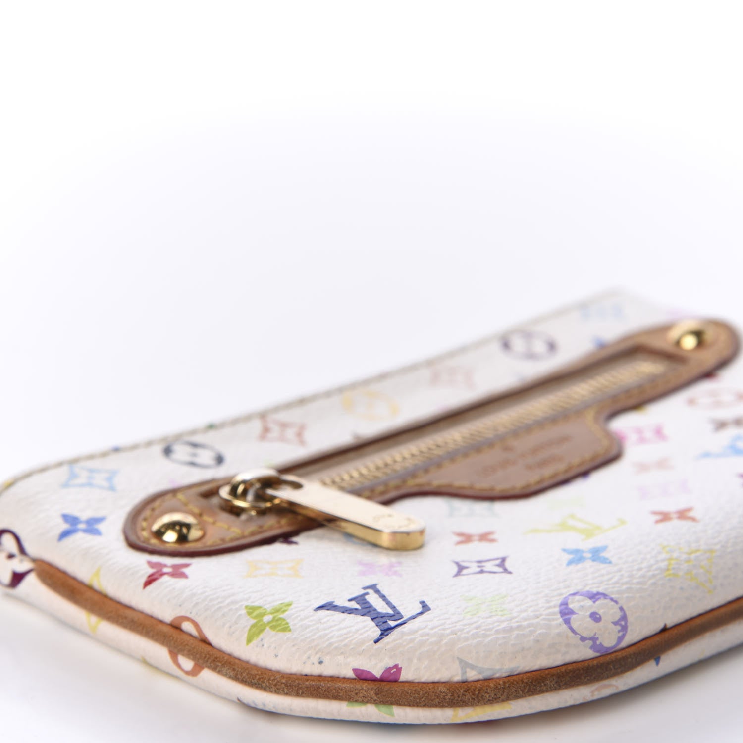 Louis Vuitton Monogram Multicolor Pochette Plate MM White 5 of 9