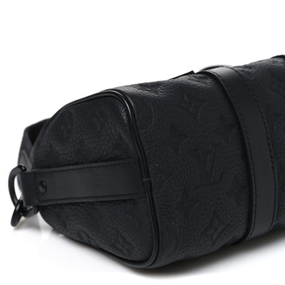 Louis Vuitton Monogram Taurillon Keepall Bandouliere 25 Black 8 of 10