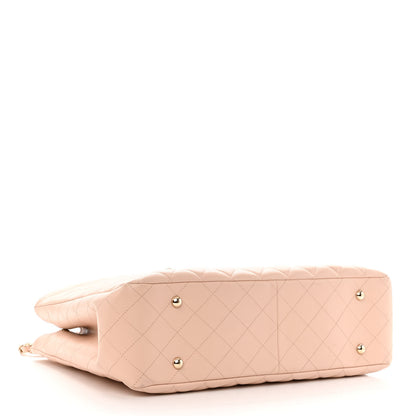 Chanel Caviar Quilted Large Classic Shopping Tote Light Beige 4 of 12