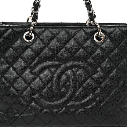 Chanel Caviar Quilted Grand Shopping Tote GST Black 9 of 12