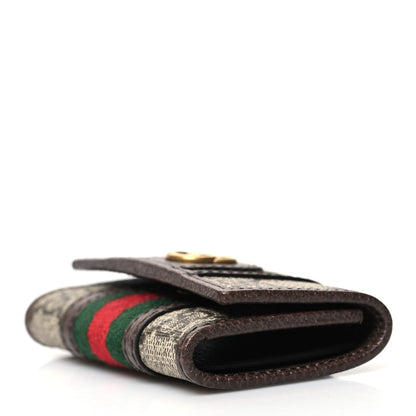 Gucci GG Supreme Monogram Web Ophidia 6 Key Holder Case Beige New Acero 4 of 11