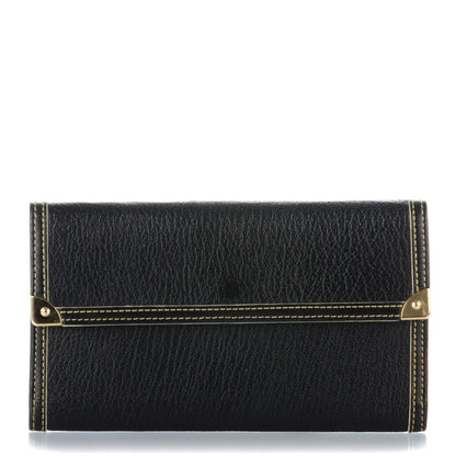 Louis Vuitton Suhali Porte Tresor International Wallet Black 1 of 6