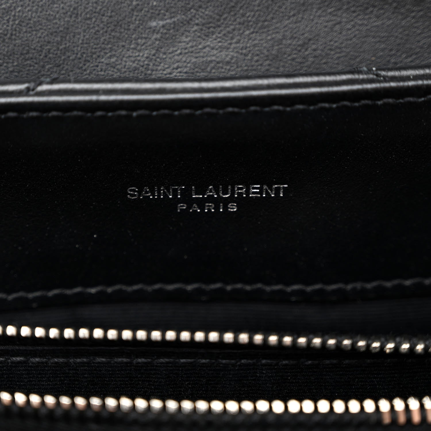 Saint Laurent Calfskin Y Quilted Monogram Medium Loulou Chain Satchel Black 6 of 9
