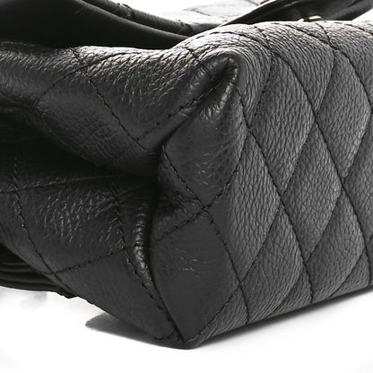 Chanel Grained Calfskin Quilted 2.55 Reissue Flap Belt Bag Clutch  Black 9 of 10