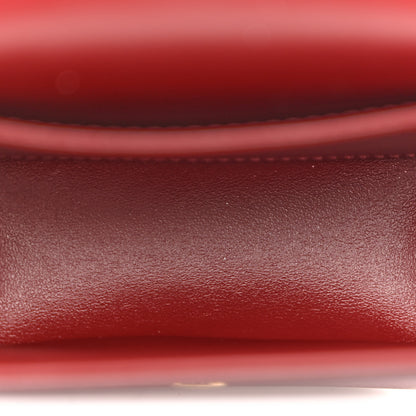 Celine Shiny Calfskin Mini Chain Claude Burgundy 5 of 11