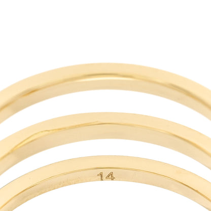 Gucci 18K Yellow Gold Sapphire Topaz Tsavorite Running GG Ring 54 6.75 5 of 7