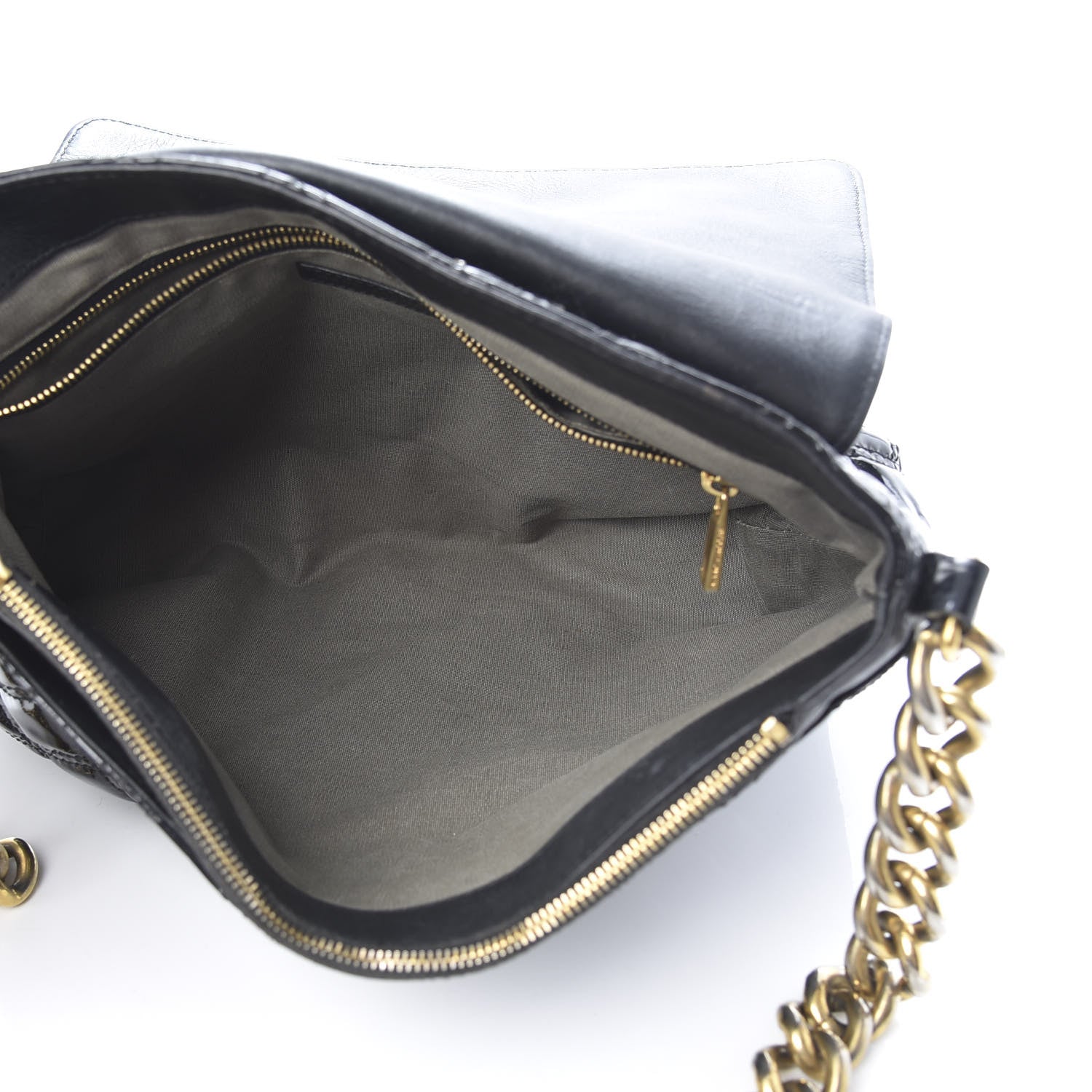 Marc Jacobs Patent Quilted The XL Single Flap Black 5 of 12