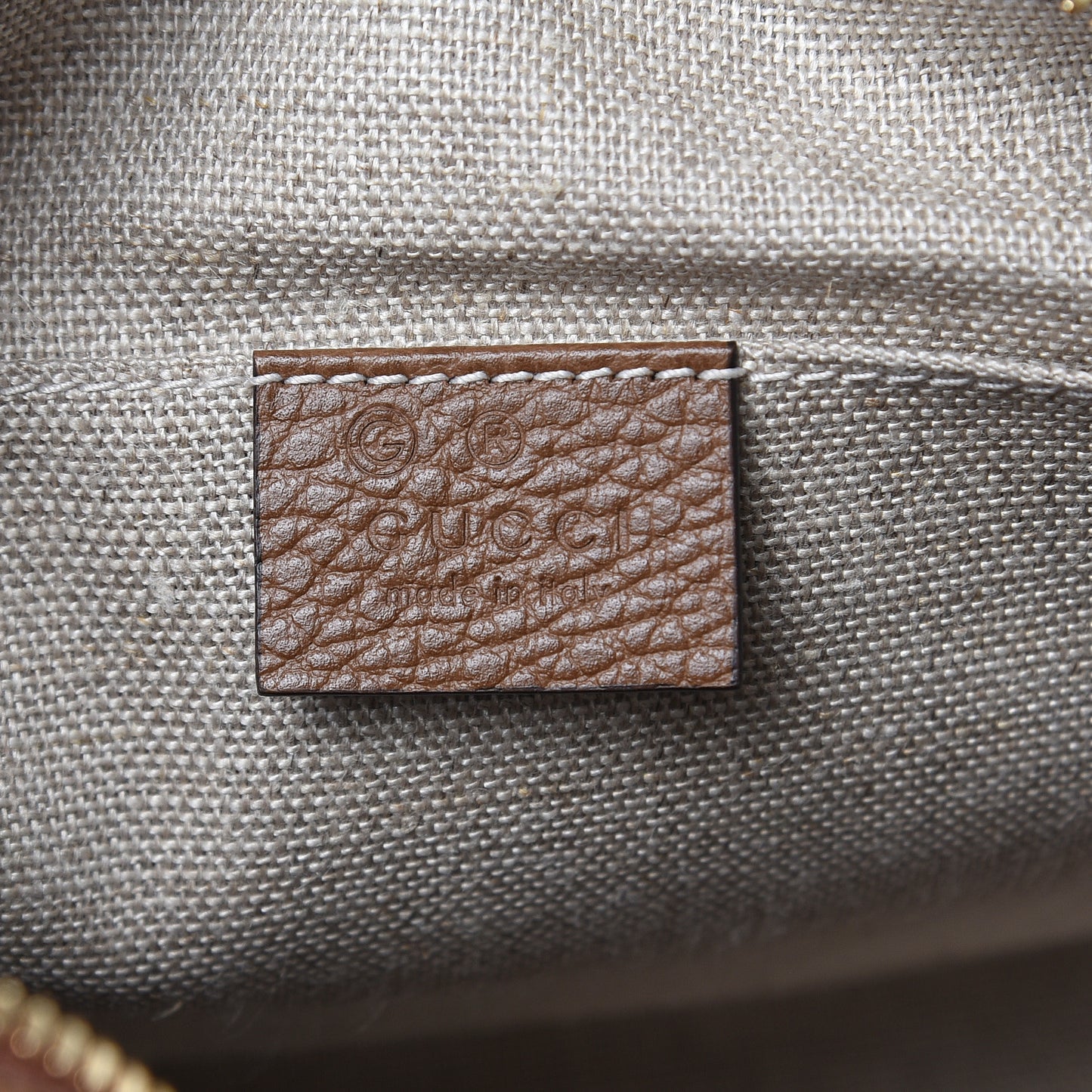 Monogram Mini Bree Messenger Bag Beige Tabacco