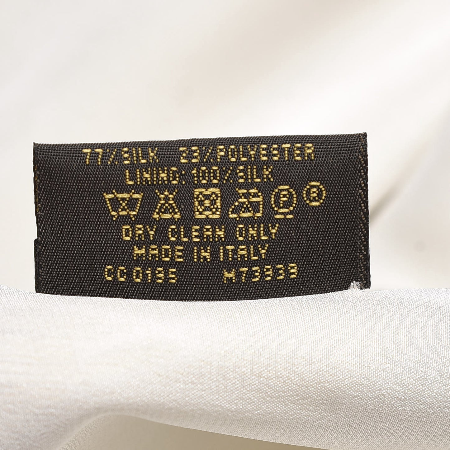 Silk Monogram So Glitter Stole White