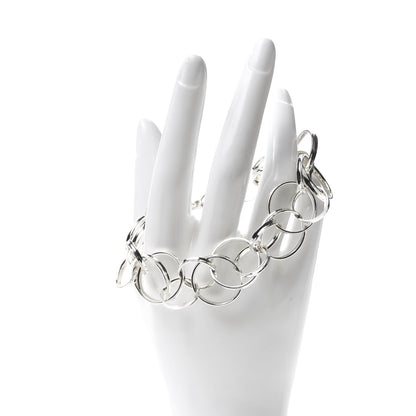 Tiffany Sterling Silver 1837 Interlocking Circles Bracelet 2 of 7