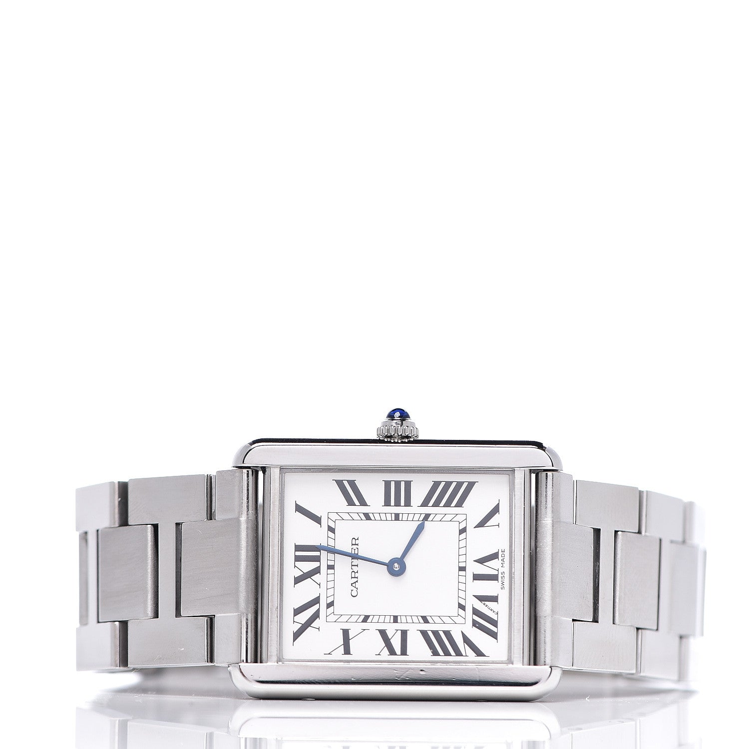 Cartier Stainless Steel 27mm Tank Solo Quartz Watch 2 of 8